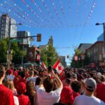 Huge crowds celebrating Canada Day 2026 in Vancouver at Canada Place