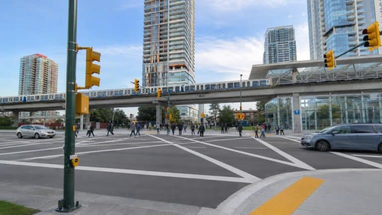 Burnaby Transit: Major 5-Way Metrotown Scramble Opens Amid Walkability Concerns