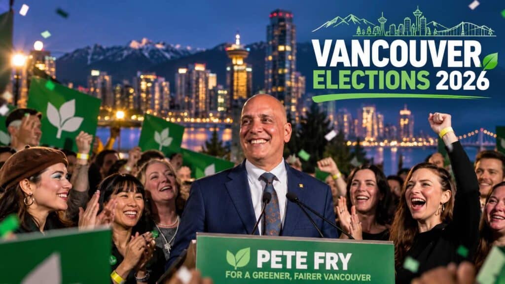Pete Fry winning the Vancouver election 2026